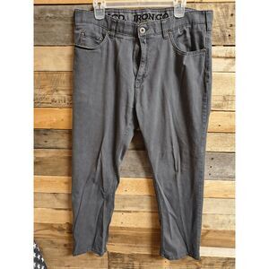 Iron Co. 36x30 Men's Khaki Style Gray Pants Straight Leg